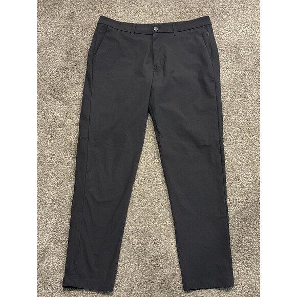 Lululemon Pants Mens 34x28.5 Obsidian Commission Slim Warpstreme Stretch LM5522S - Picture 1 of 7